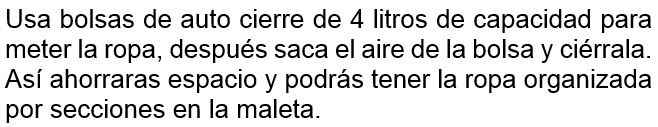 Como empacar una maleta