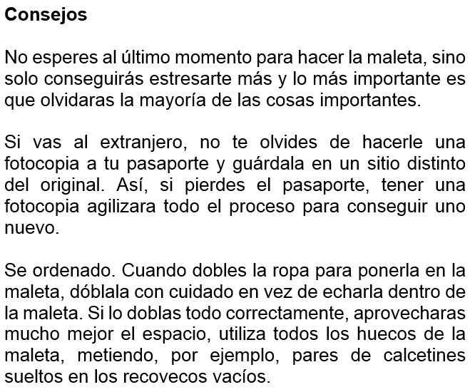 Como empacar una maleta