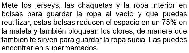 Como empacar una maleta