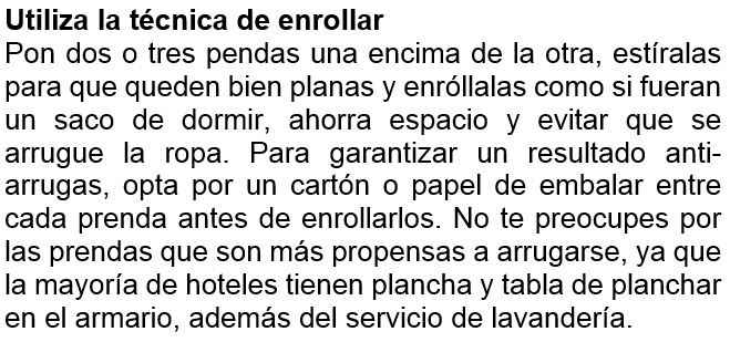 Como empacar una maleta