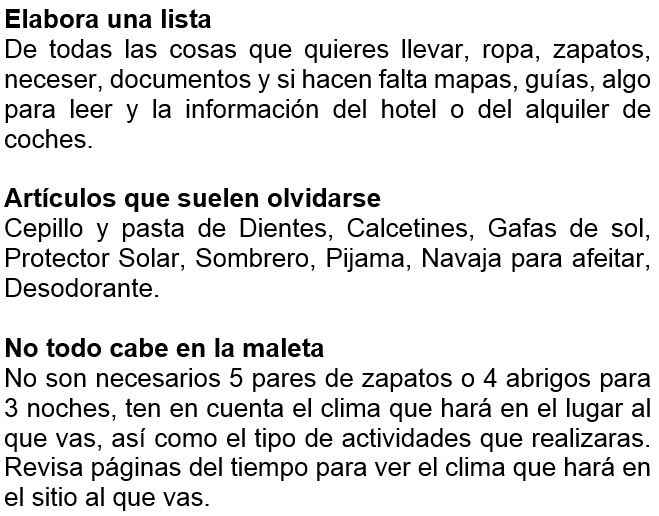 Como empacar una maleta