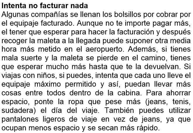 Como empacar para un viaje en avión