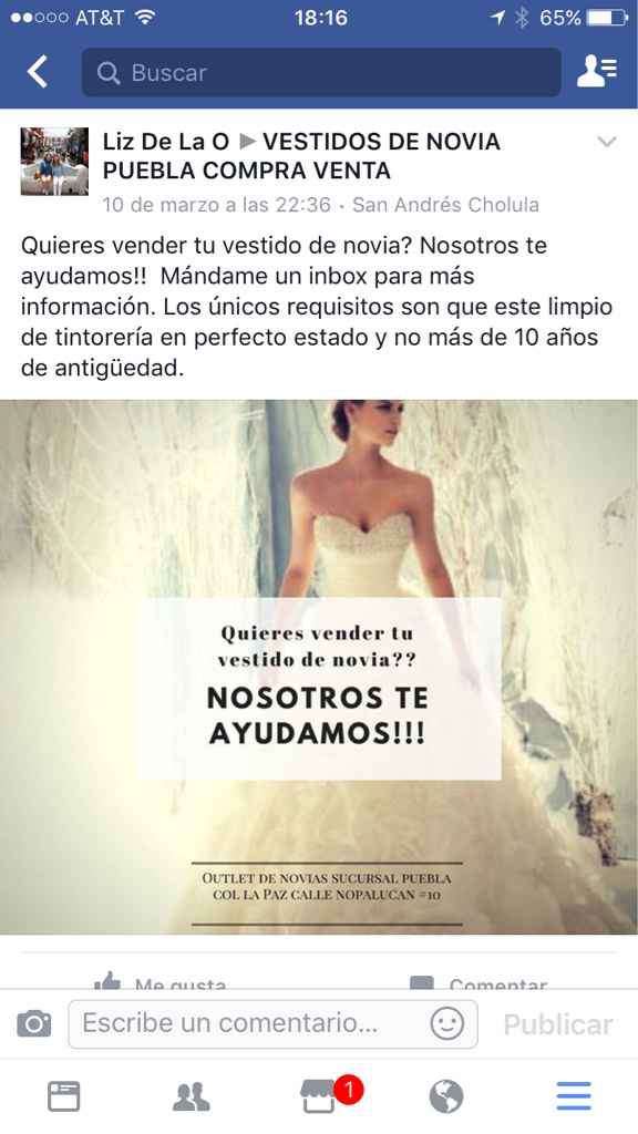 ¿donde vender vestido de novia? - 1