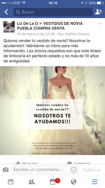 ¿donde vender vestido de novia? - 1