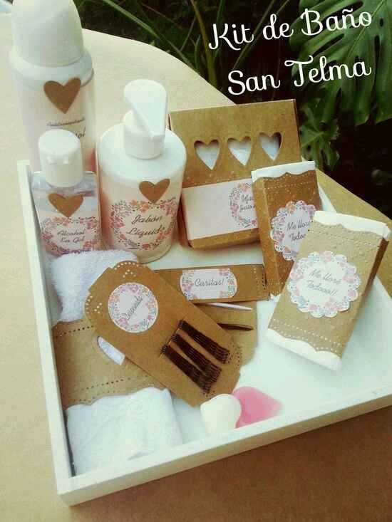 Canastas para los sanitarios el dia de la boda - 1