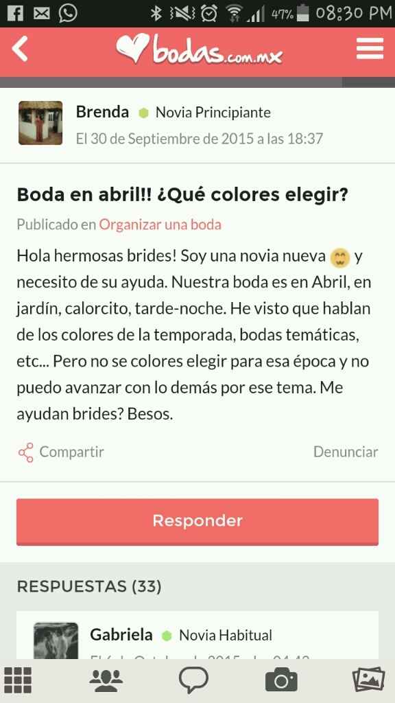 Colores que corresponden al mes de abril - 1