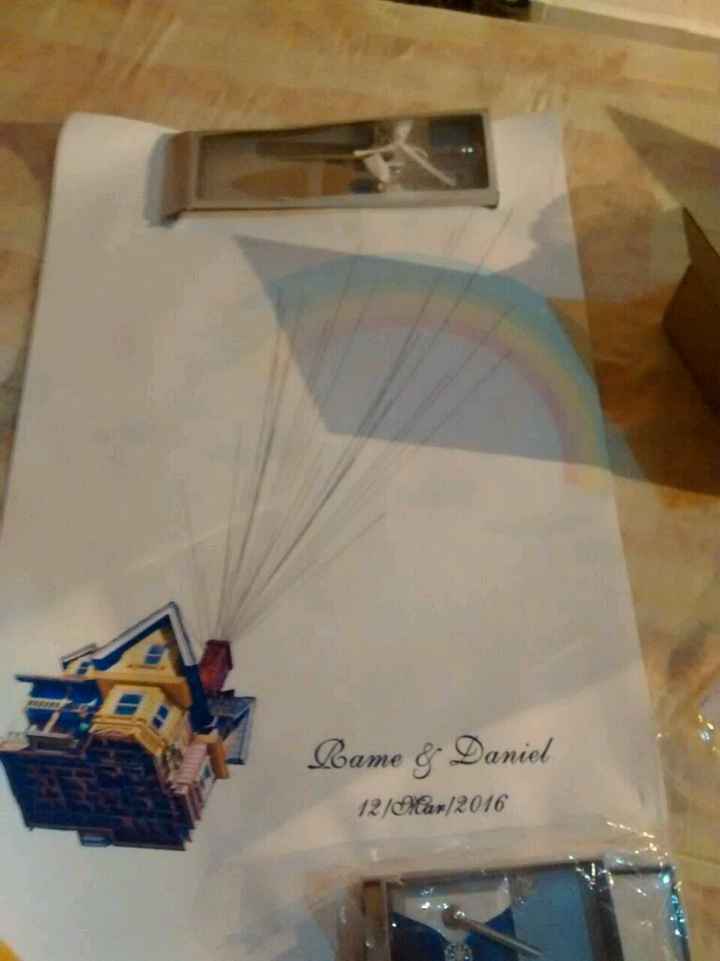 Avances...árbol de huellas, libro de firmas y palitas para el pastel - 1
