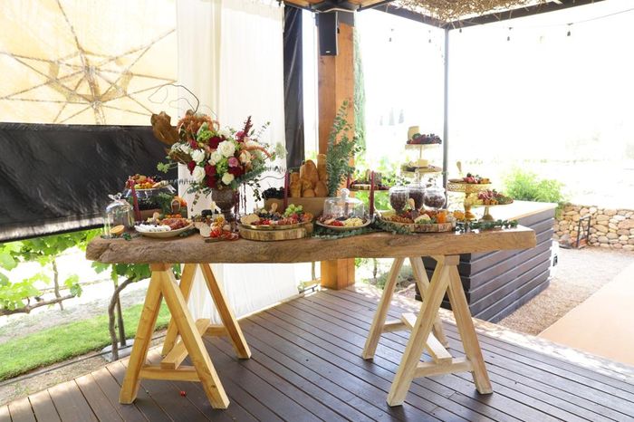Mesa de quesos para boda