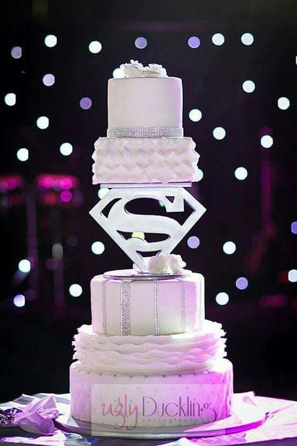 Pastel: Mujer Maravilla y Superman 🌟 - 3