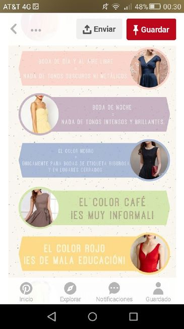 ¿qué colores no deben de usar las invitadas de la boda? - 2