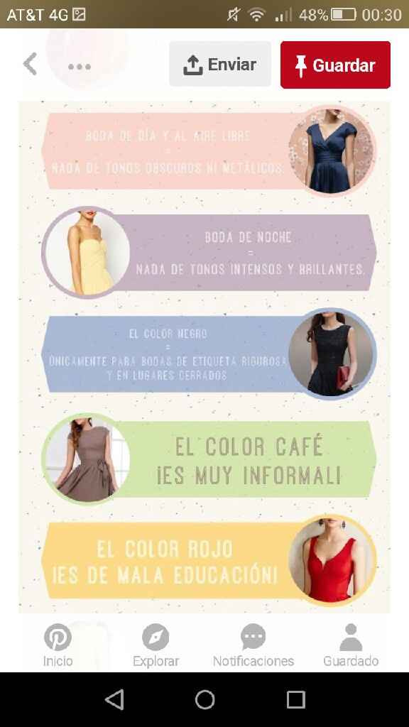 ¿qué colores no deben de usar las invitadas de la boda? - 2