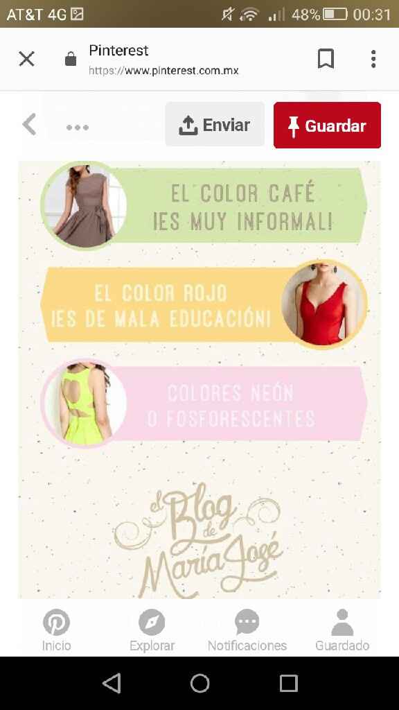 ¿qué colores no deben de usar las invitadas de la boda? - 3