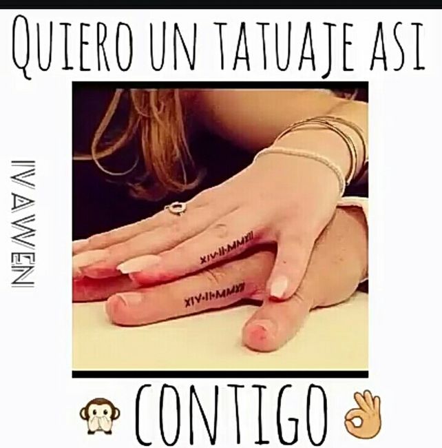 ¿Tatuarse en pareja antes de la Boda? - 1