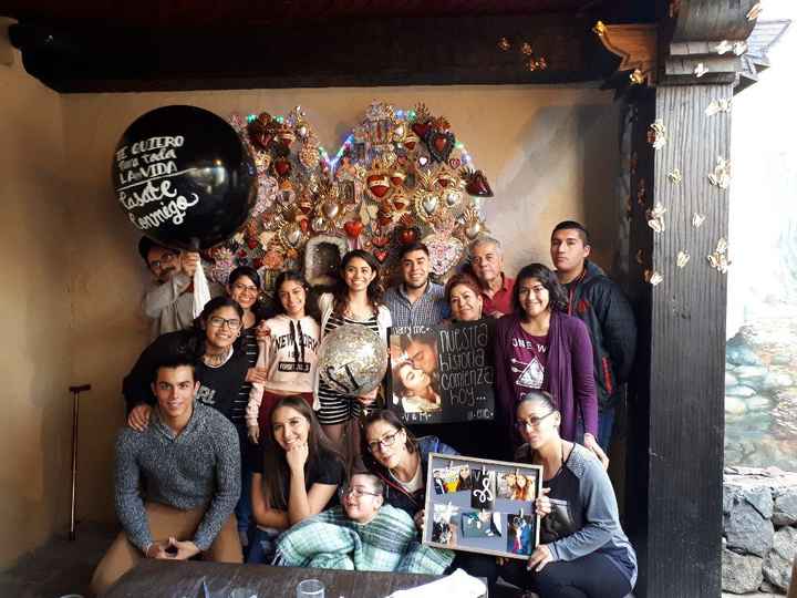 Un restaurant muy bonito de Guadalajara (Santo coyote) la familia de los dos comenzando el año 2018 