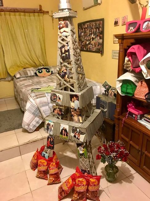 Amo las cosas hechas por el, me encanta que se tome el tiempo de hacerme cartitas, collages, incluso