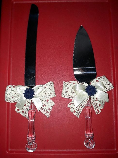 Cuchillo y pala para pastel 🎂 8