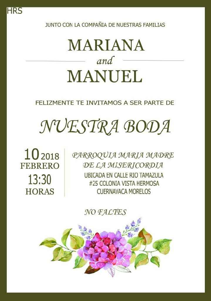  Indispensable el nombre de padrinos en invitación?? - 1