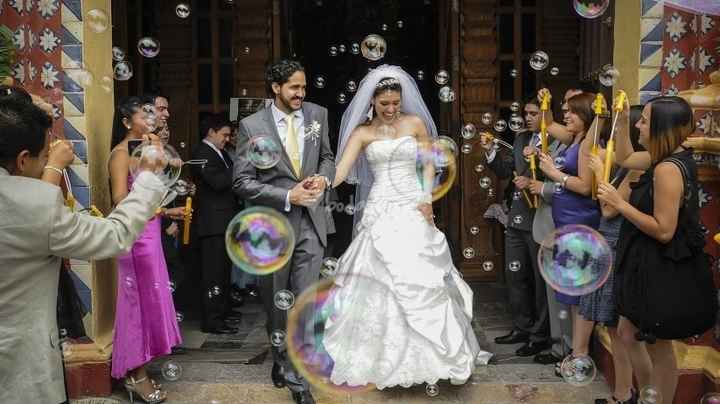 Burbujas en bodas