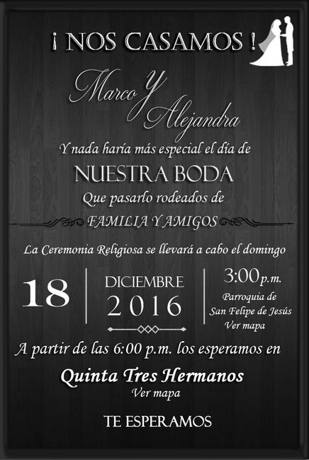 Mis invitaciónes informales