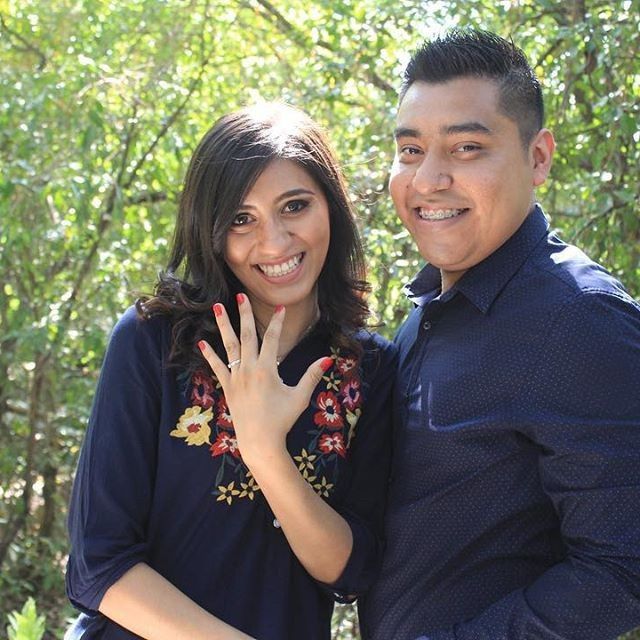 La primera foto con el anillo 