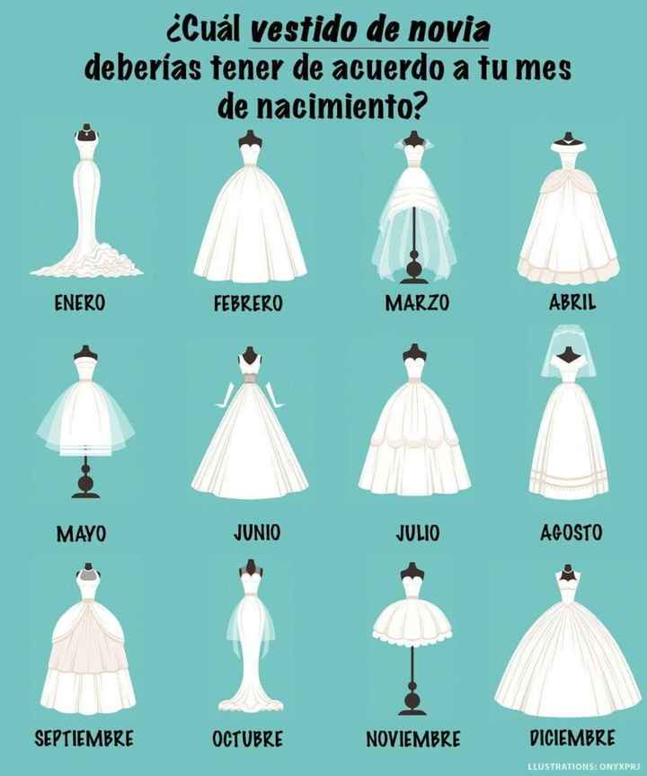 Vestidos de novia  según tu mes - 1