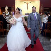 saliendo de la ceremonia