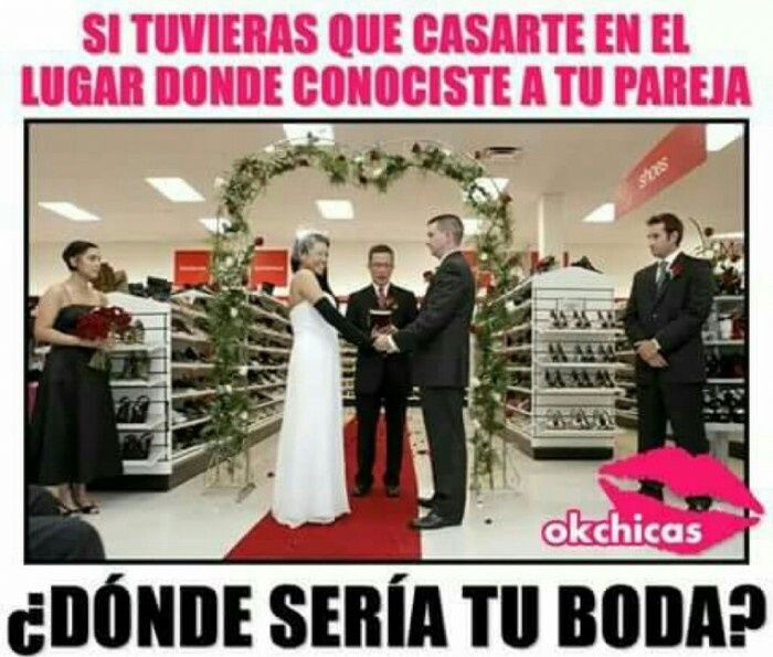"si se tuvieran que casar en el lugar que conocieron a su pareja. ¿donde sería su boda? 1