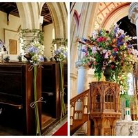 Color de arreglo floral en la iglesia - 1