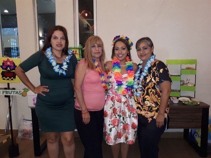 Parte de mi familia que acudió al evento