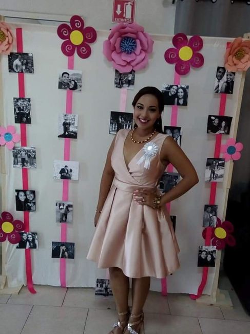 En el back para las fotos