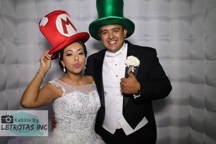 En la cabina de fotos