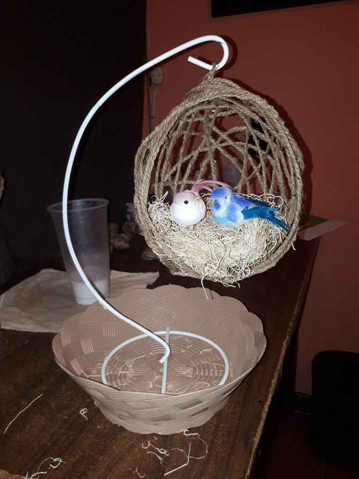 Centro de mesa en draft (borrador)