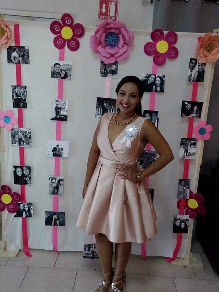 En el back para las fotos