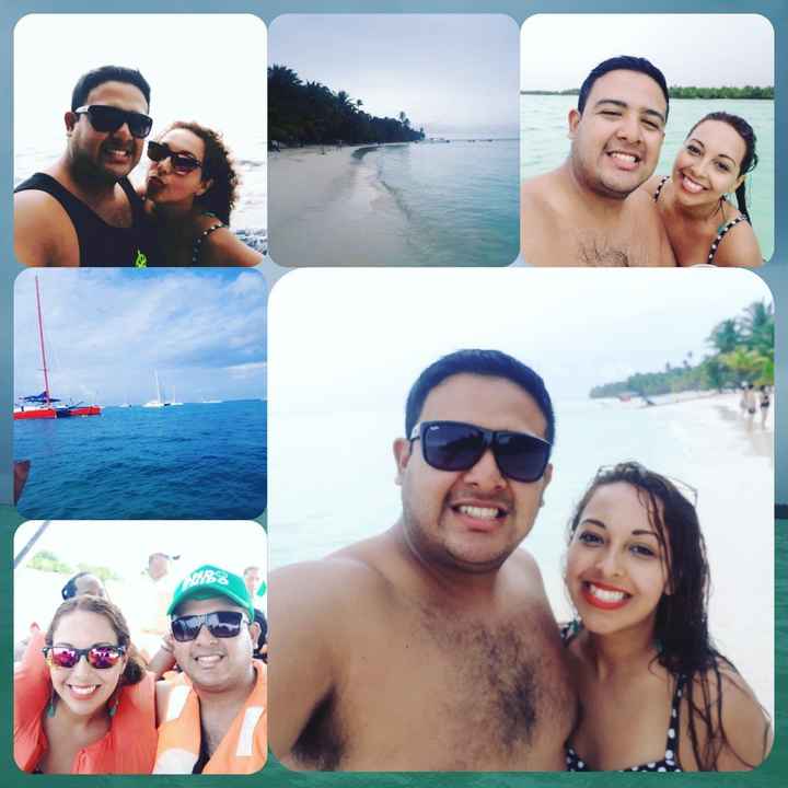 Collage de nuestro tour a Isla Saona