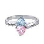 Dos piedras en forma de corazon