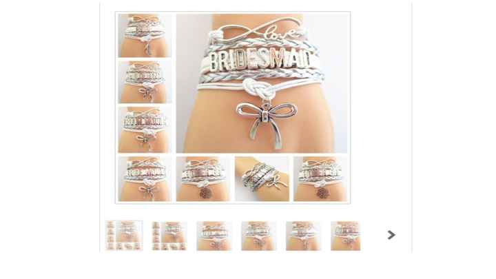 La mia es igual, pero con cintas azules entrelazadas