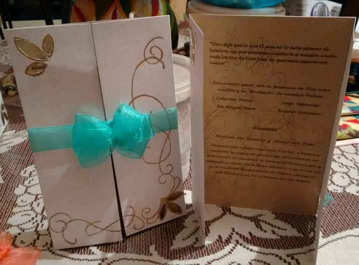 Adelantos... mis invitaciones. - 2
