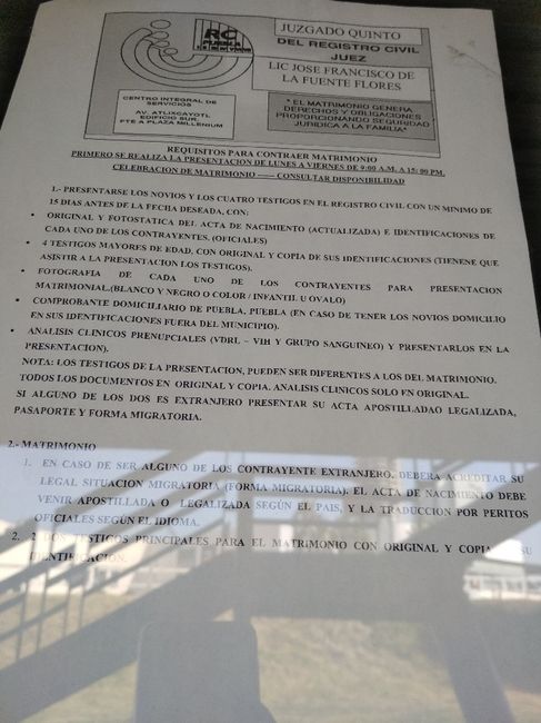 Boda civil - 1