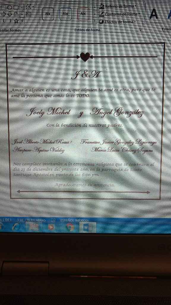Ya empezé mis invitaciones - 1