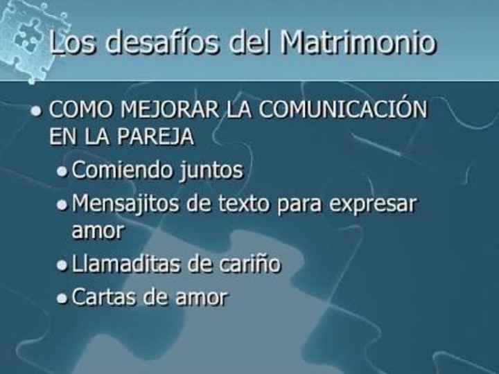 Claves para un matrimonio felíz - 3