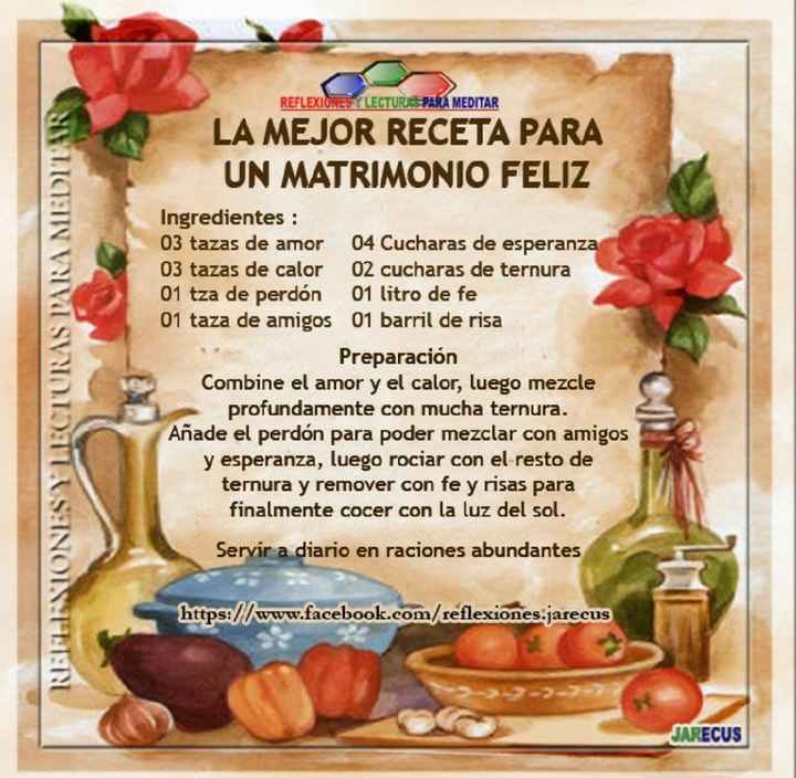 Recetas para matrimonio - 1