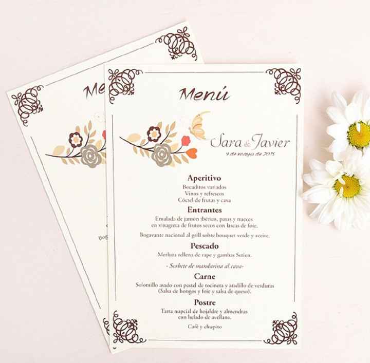 Ideas de menú para boda - 4
