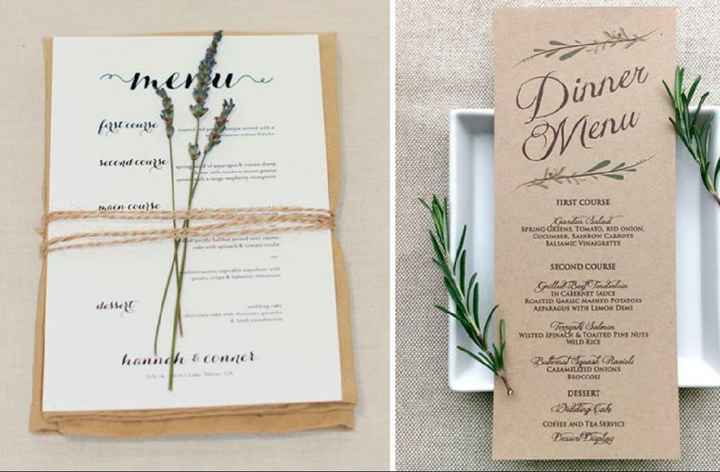 Ideas de menú para boda - 8