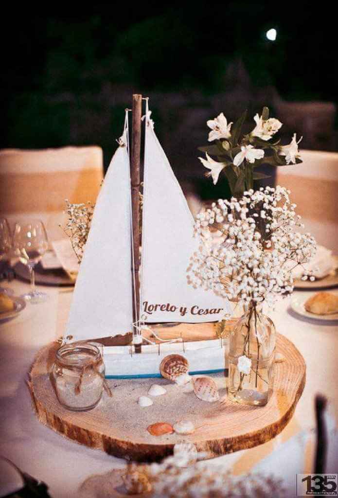Centros de mesa para boda en la playa - 1