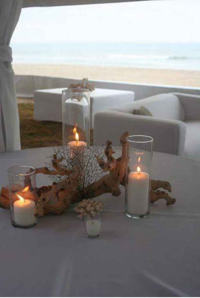 Centros de mesa para boda en la playa - 6