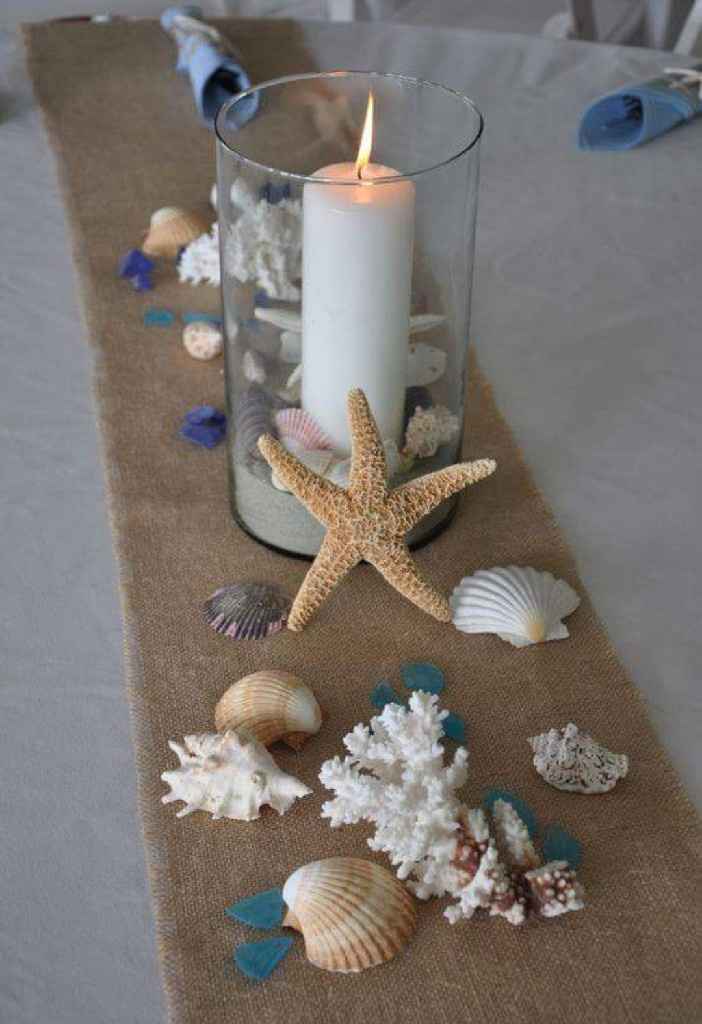 Centros de mesa para boda en la playa - 7
