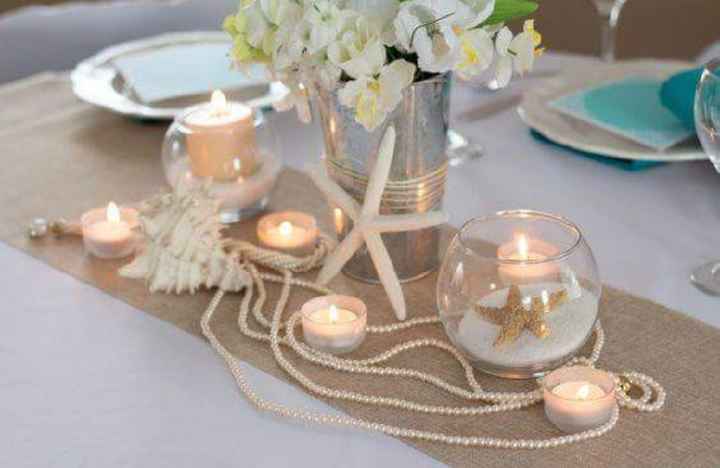 Centros de mesa para boda en la playa - 12
