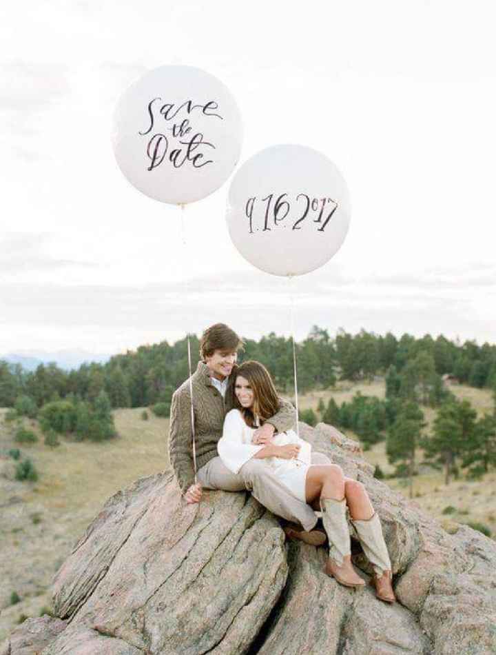 Save the date con globos - 8