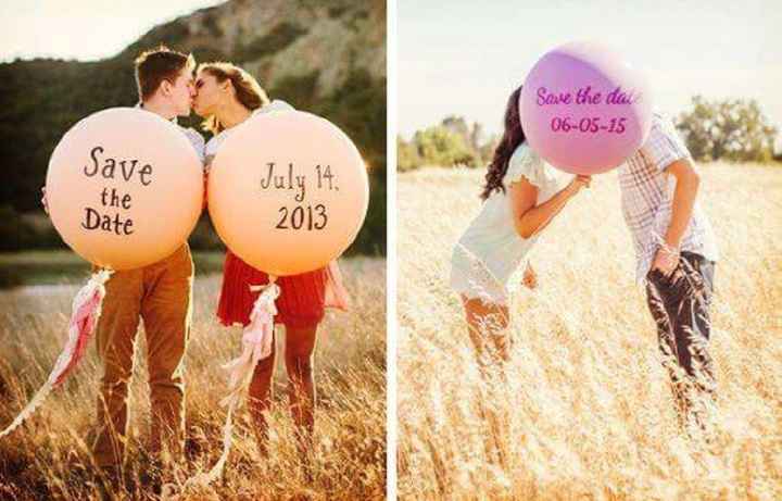 Save the date con globos - 10