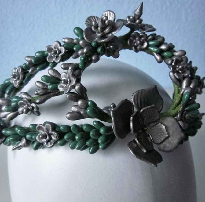  Tocados y peinetas en verde 💚 - 4